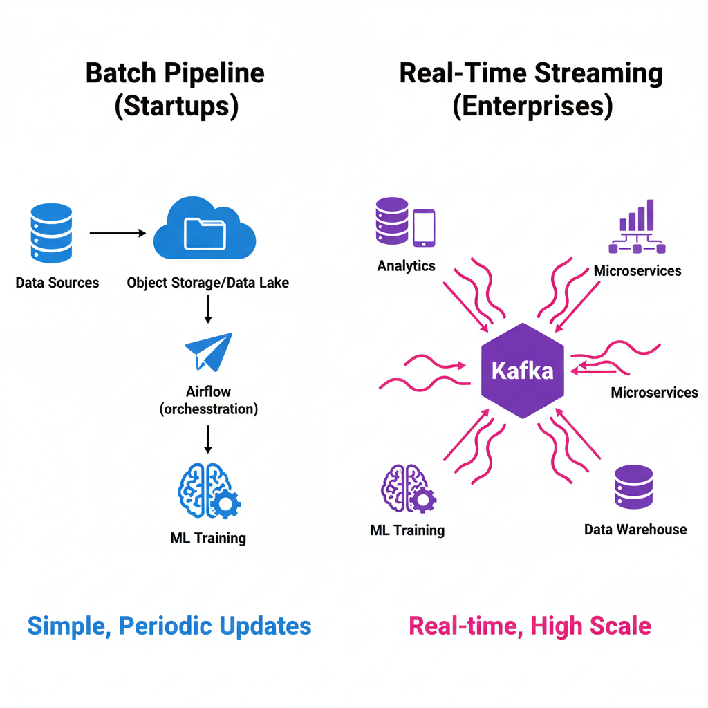Data Infrastructure: Batch Pipeline vs Real-Time Streaming